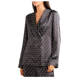 *SOLD* ASCENO Polka Dot Silk Shirt, MSRP: $763